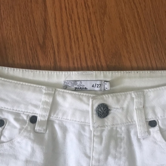 Prana Kara Jean Shorts White - Picture 2 of 3